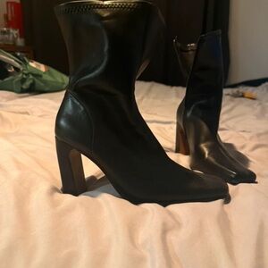 River Island Black Heeled Boots